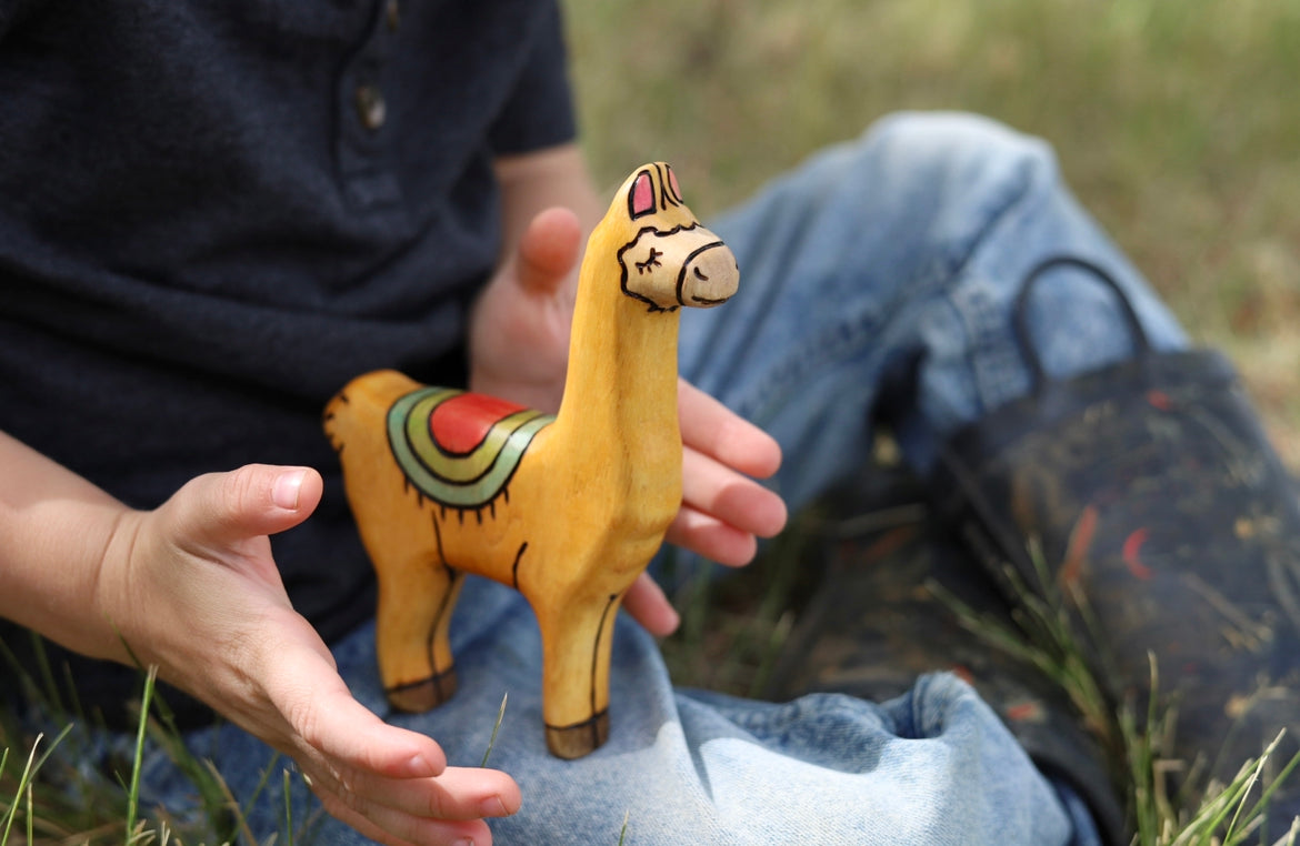 Wooden Lama Toy