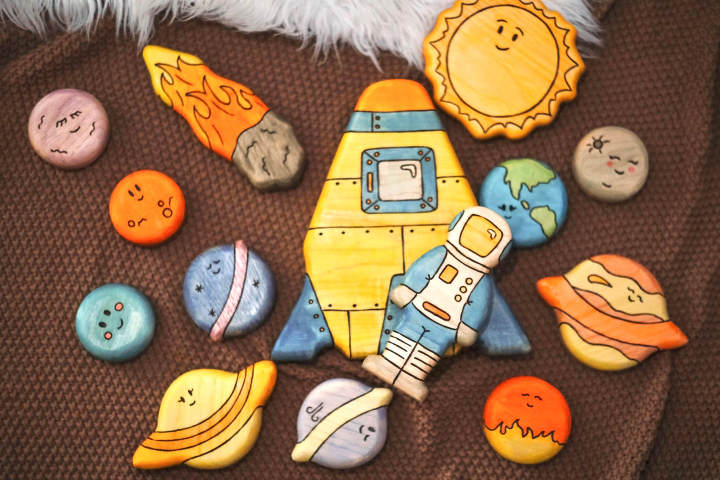 Wooden Space Explorers Meteor Toy