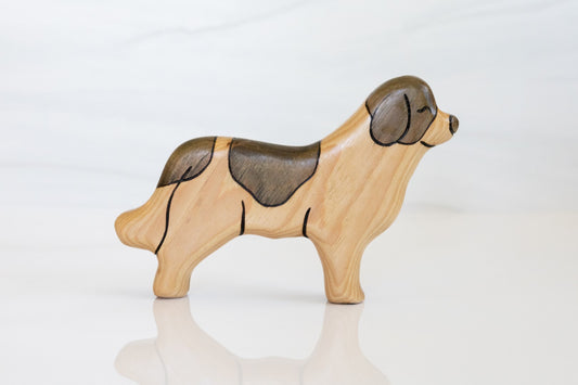 Wooden Newfie Newfoundland Toy Dog