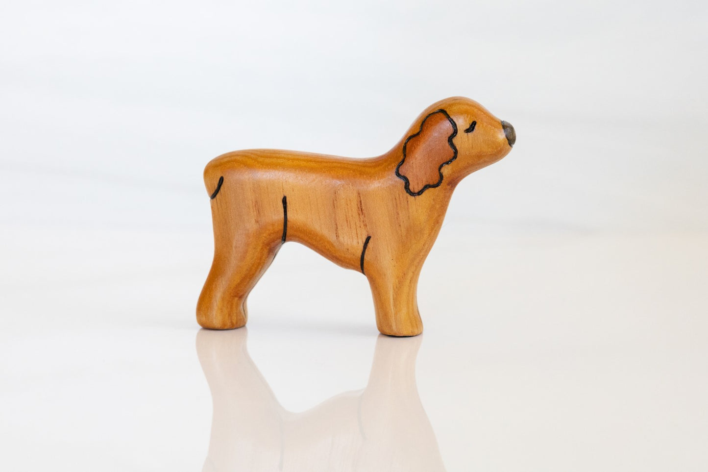 Wooden Cocker Spaniel Toy Dog