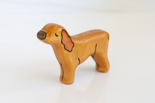 Wooden Cocker Spaniel Toy Dog