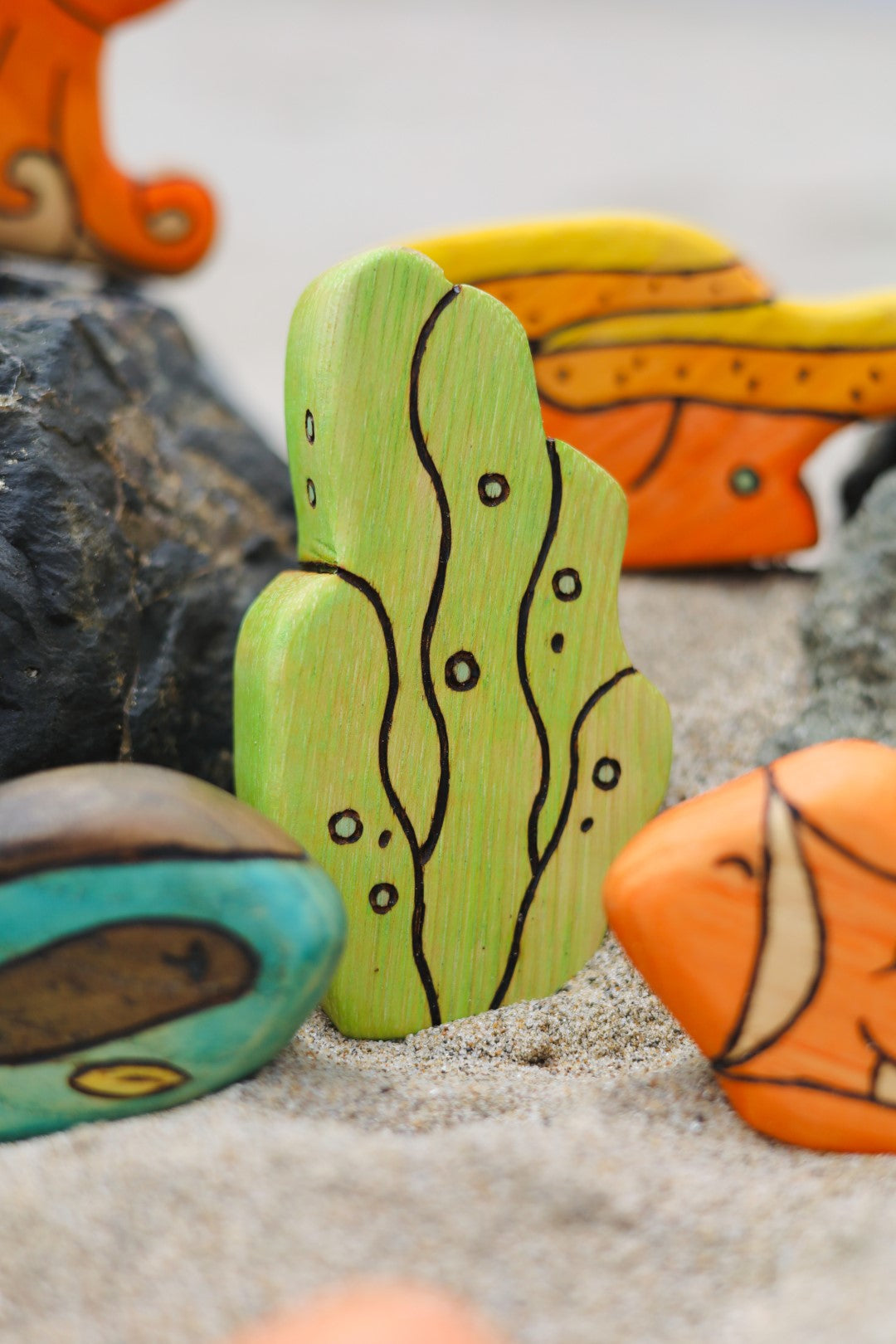 Wooden Seaweed Coral Playscape