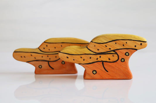 Wooden Orange Table Coral Playscape  Toy