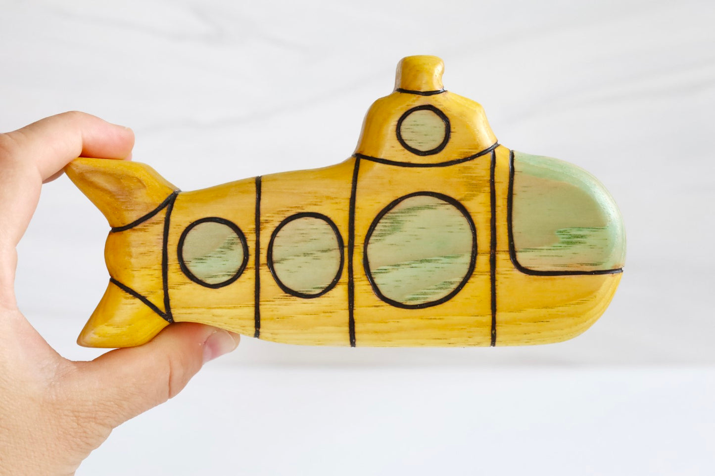 Wooden Submarine Toy