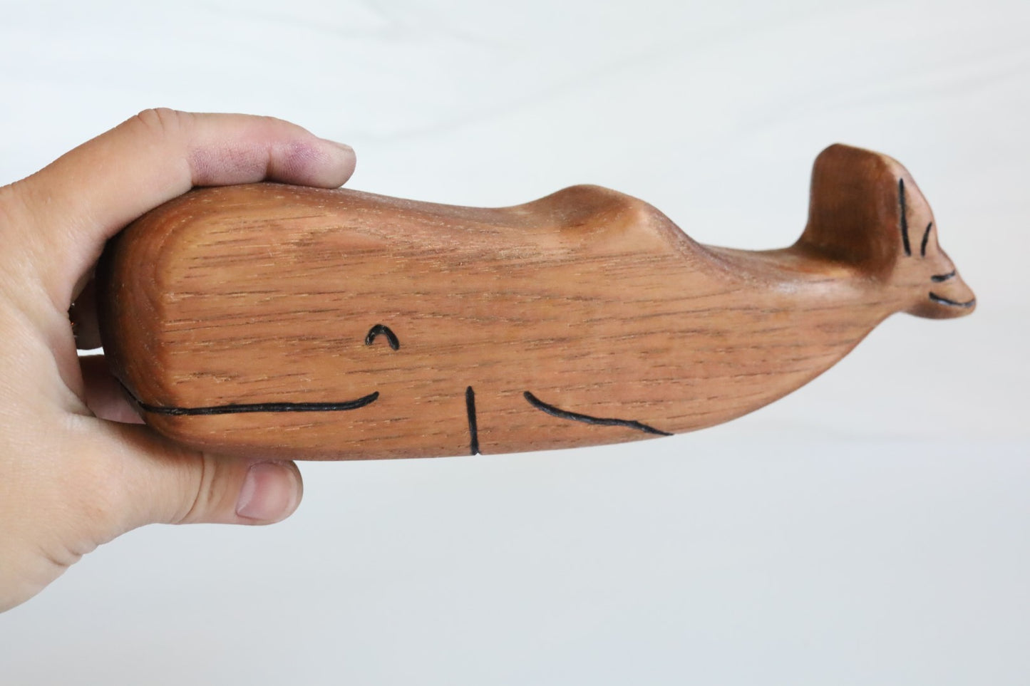Wooden Sperm Whale Toy