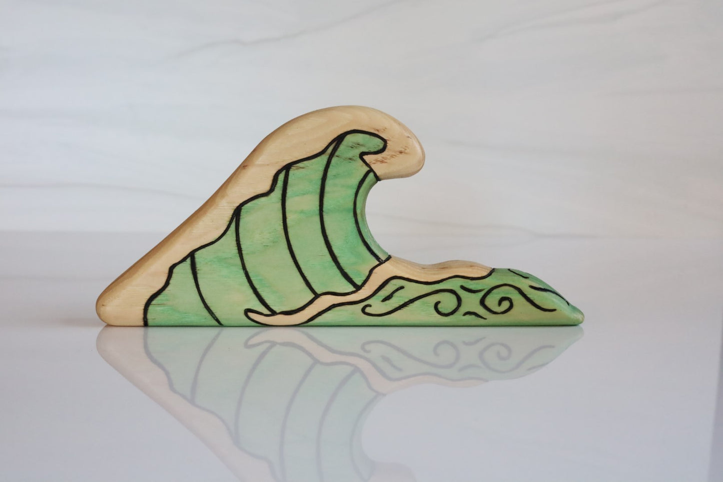 Wooden Tropical Ocean Wave Playscape Toy