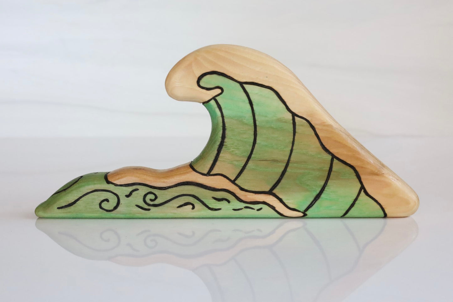 Wooden Tropical Ocean Wave Playscape Toy