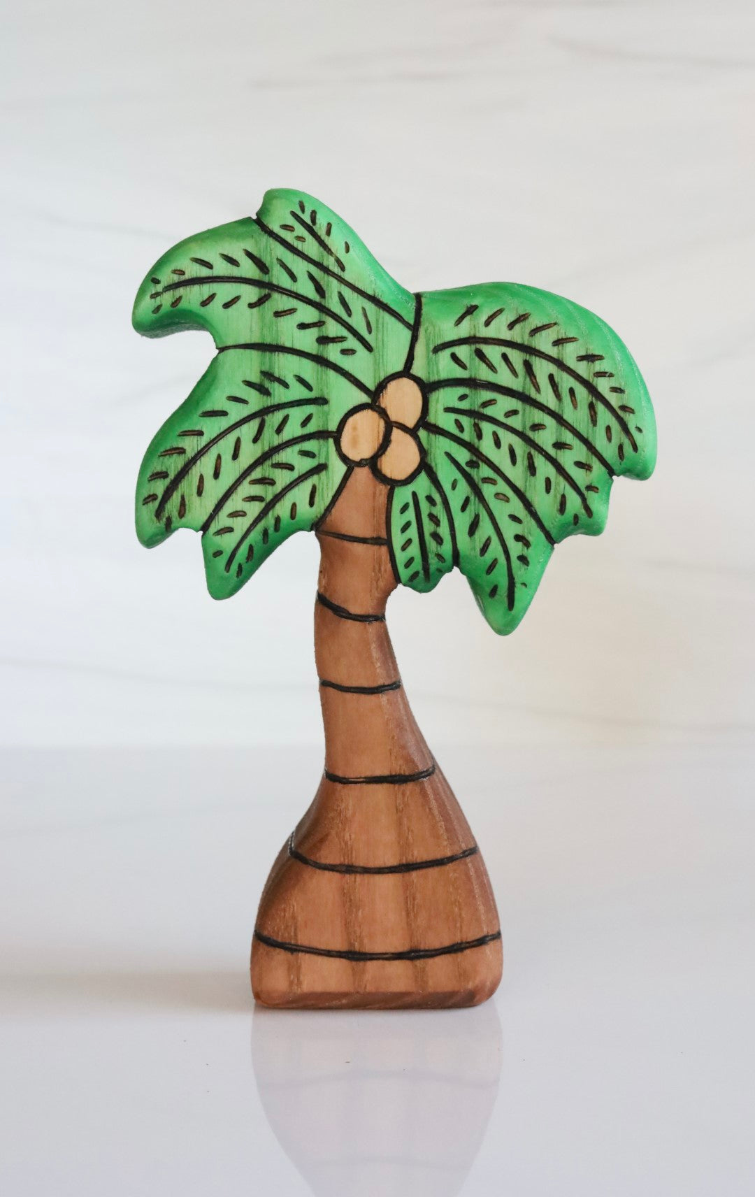 Wooden Tropical Coconut Palm Tree