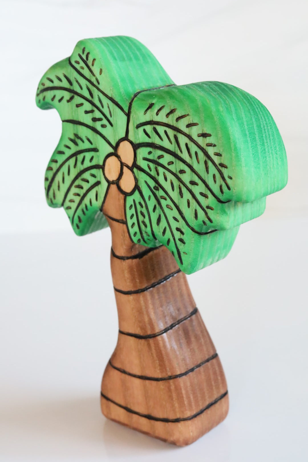 Wooden Tropical Coconut Palm Tree