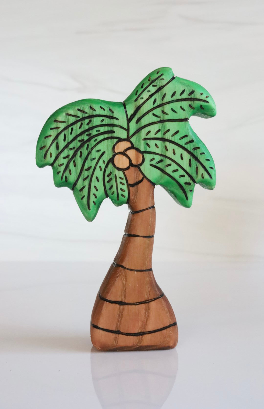 Wooden Tropical Coconut Palm Tree