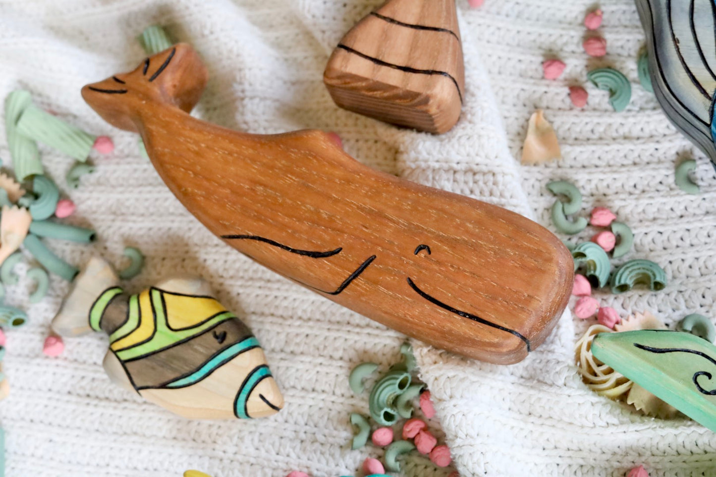 Wooden Sperm Whale Toy