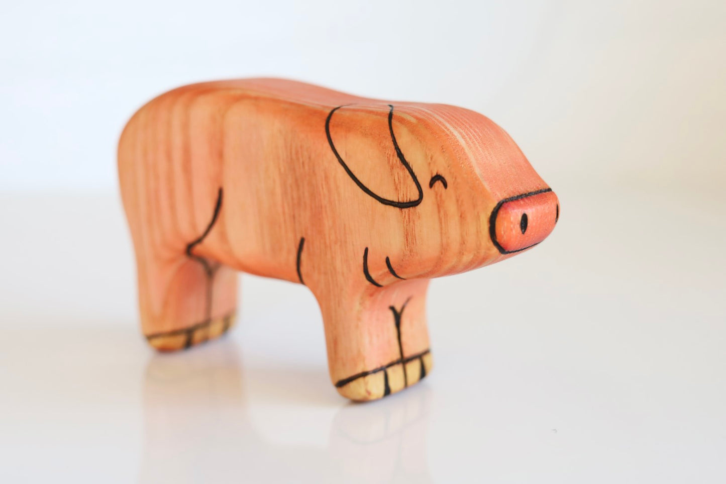 Wooden Pig Toy