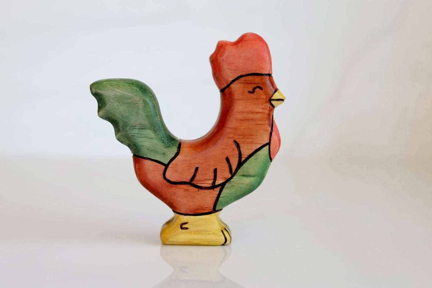 Wooden Chicken Toy - Rooster Or Hen