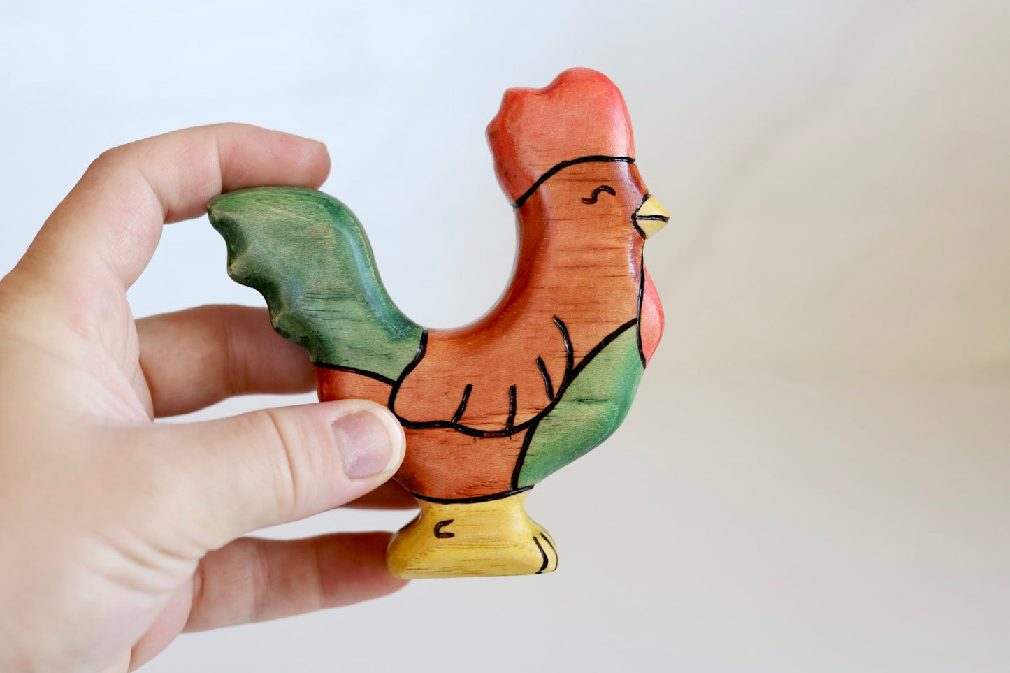 Wooden Chicken Toy - Rooster Or Hen