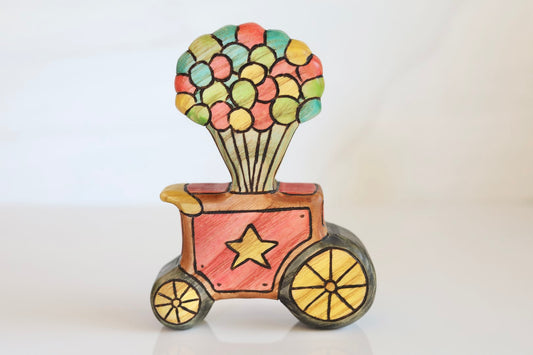 Wooden Balloon Cart Playscape Toy