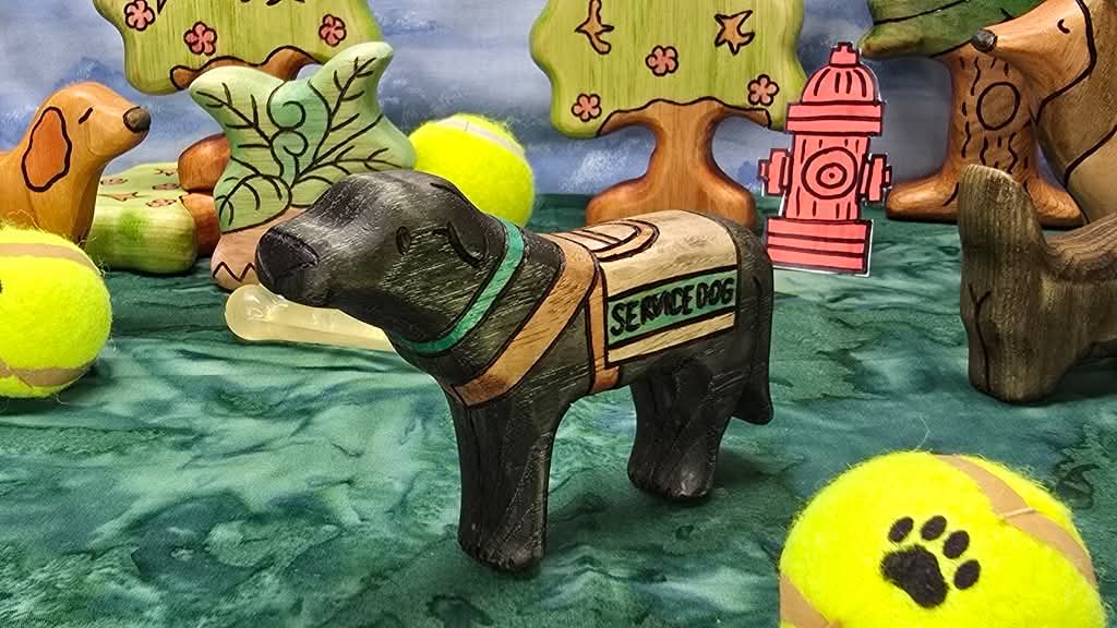 PREORDER -  Service Labrador Dog with Harness