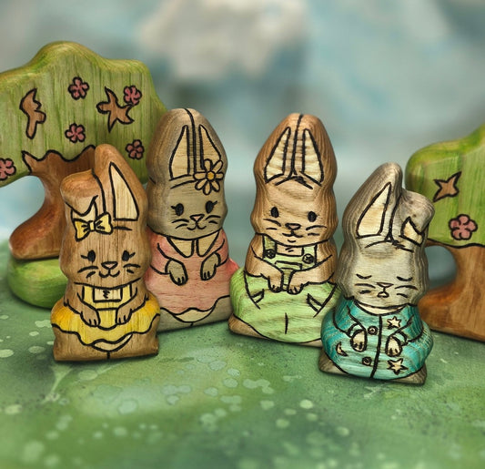 Bunny Family - Set of 4 - Ready to Ship
