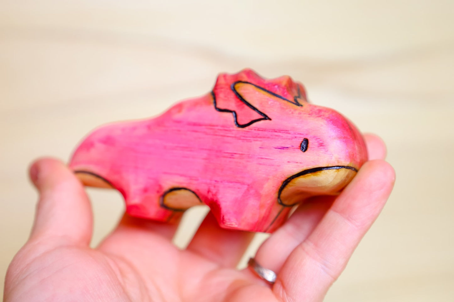 Wooden Axolotl Salamander Toy