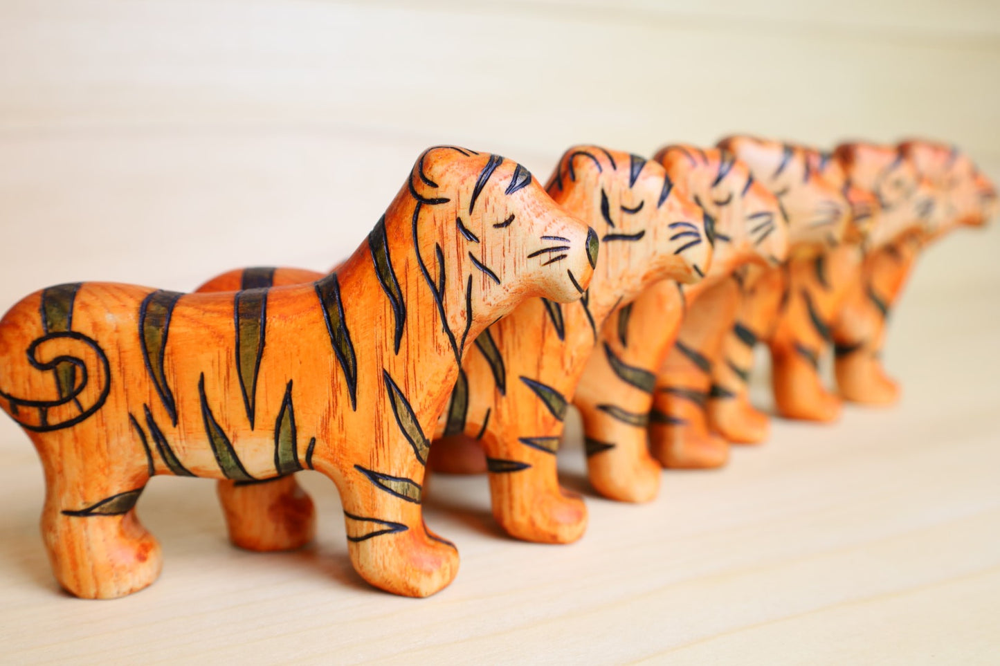 Wooden Tiger Toy