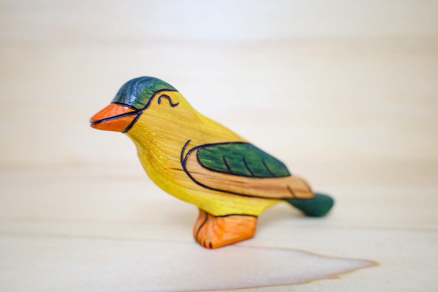 Wooden Goldfinch Toy