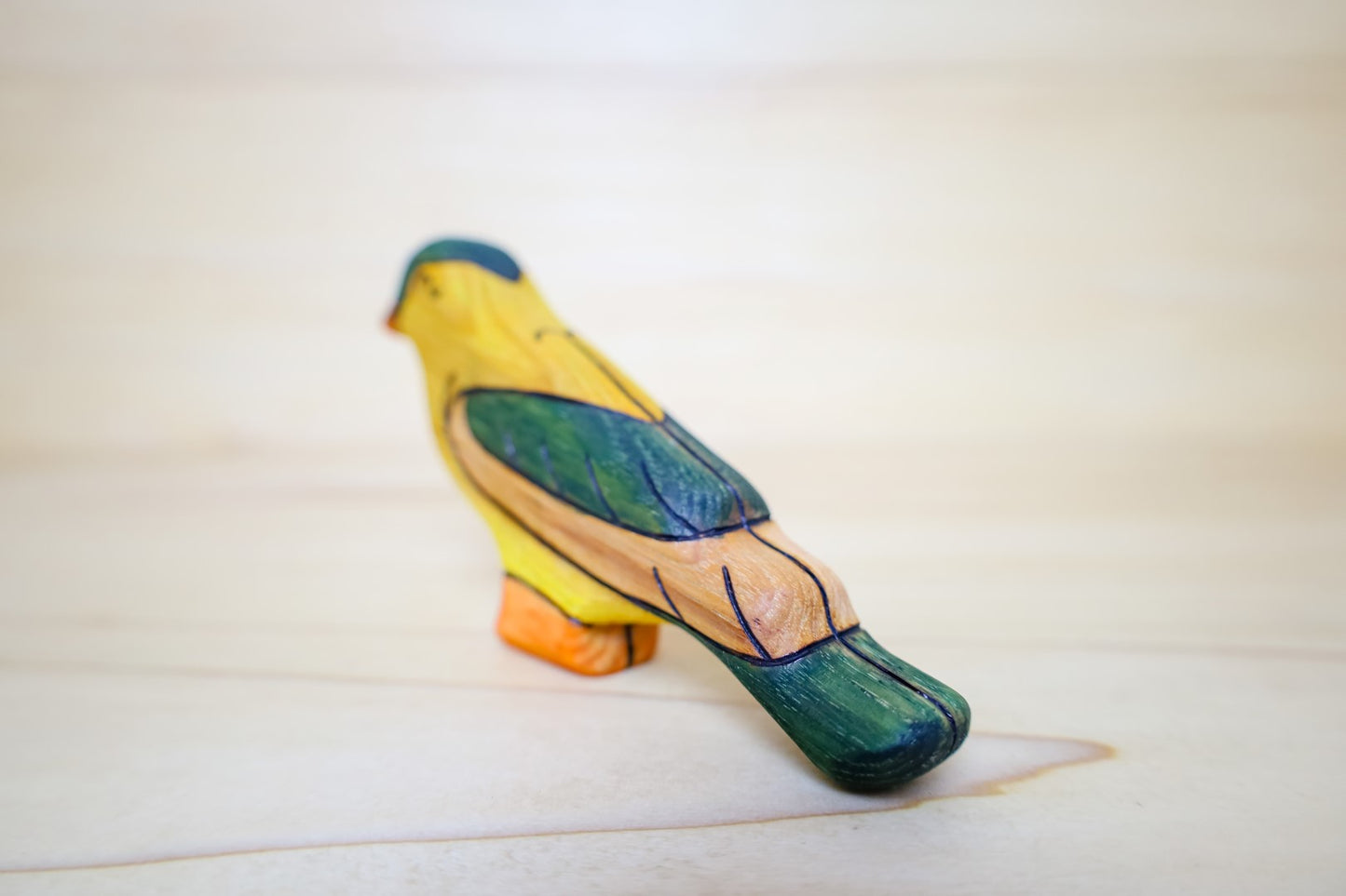 Wooden Goldfinch Toy