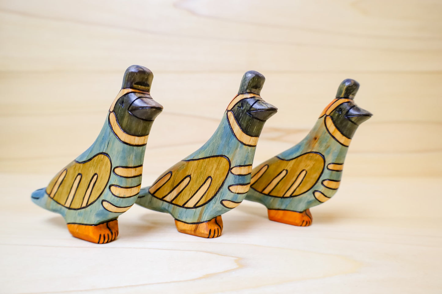 Wooden Quail Toy