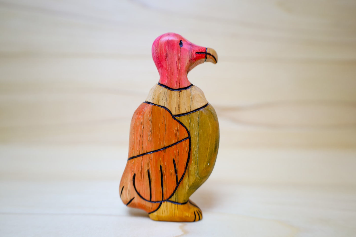 Wooden Vulture Toy