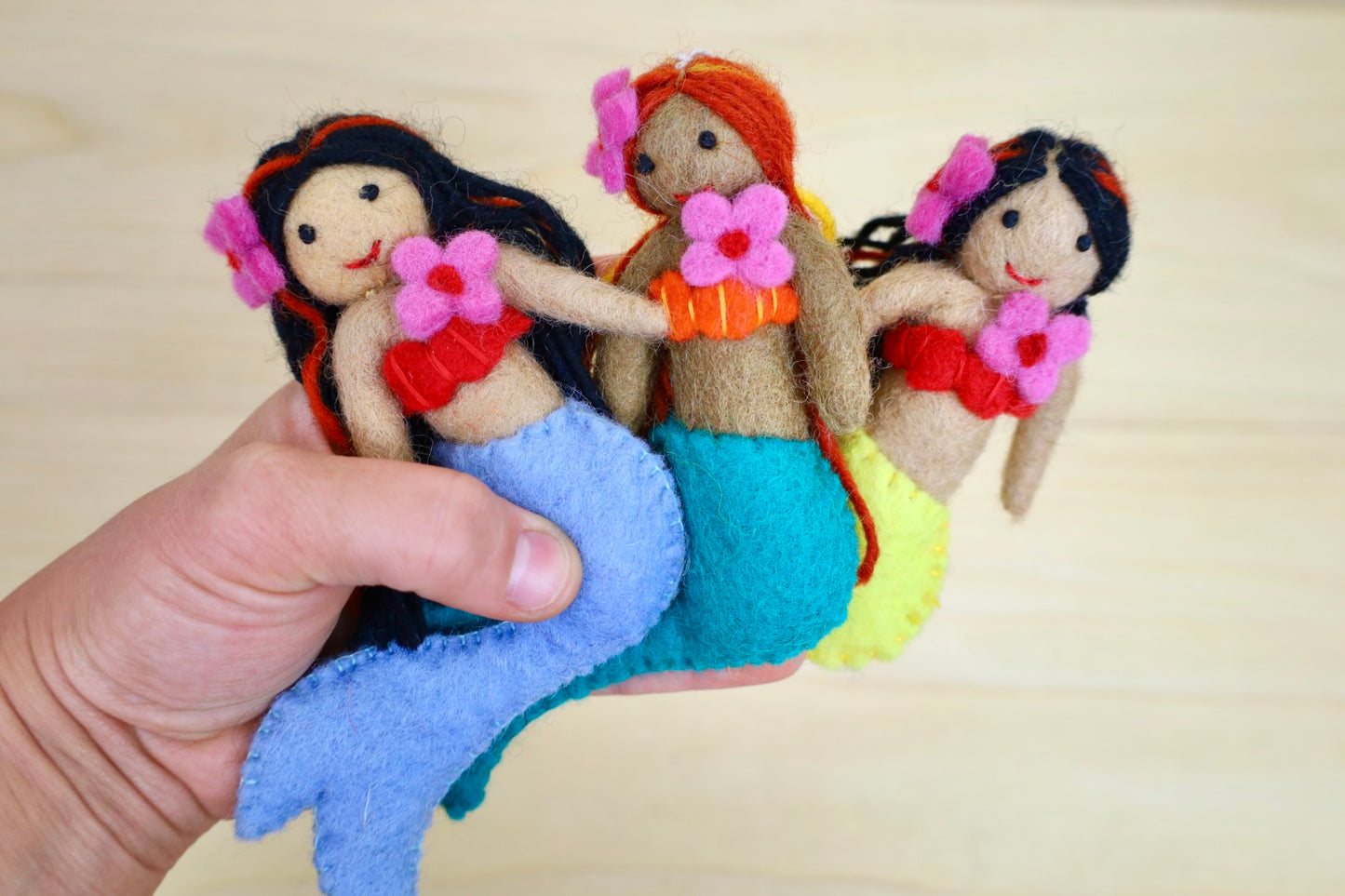 Felted Mermaid Doll