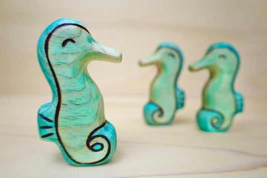 Wooden Seahorse Toy