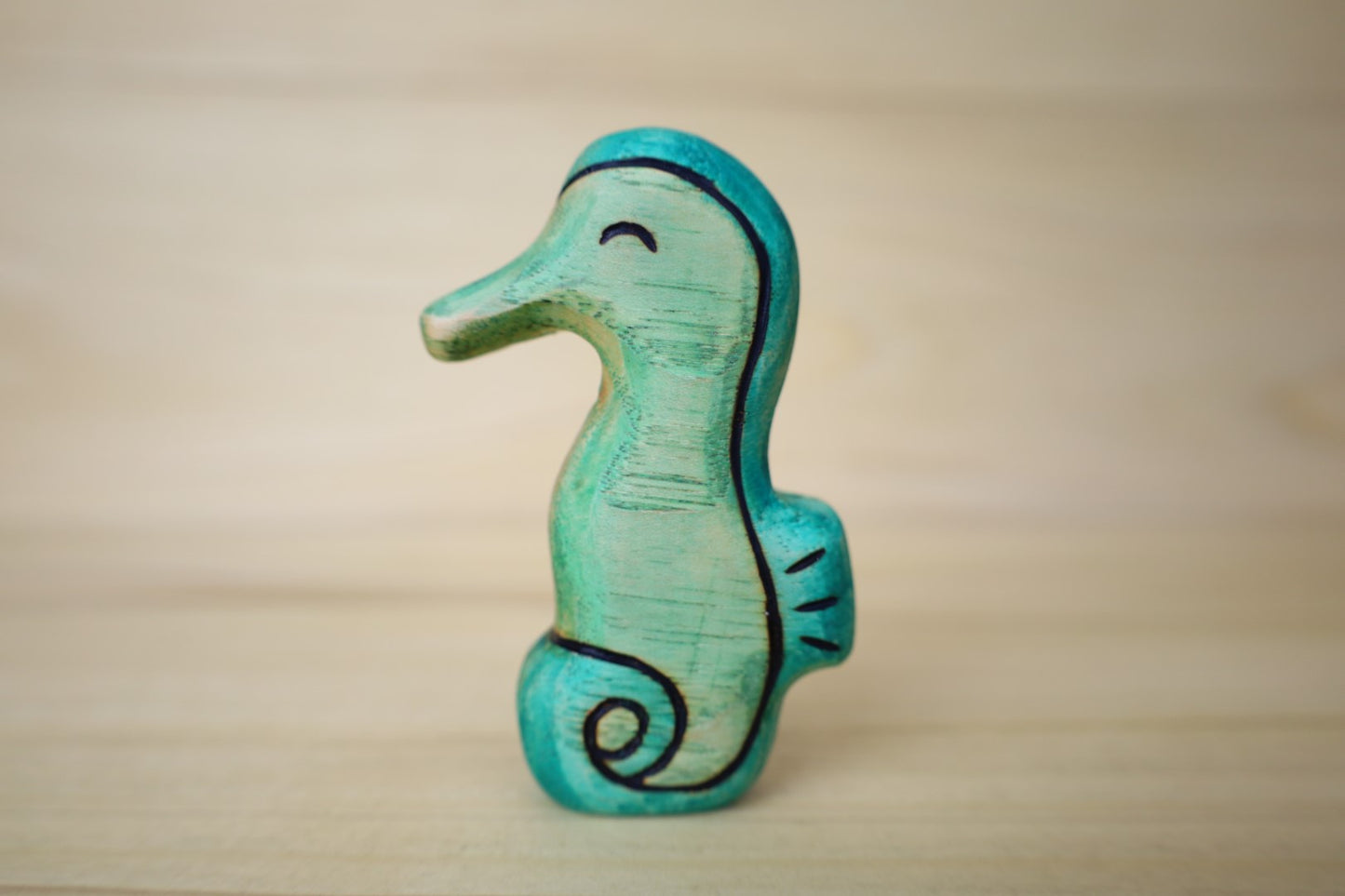 Wooden Seahorse Toy