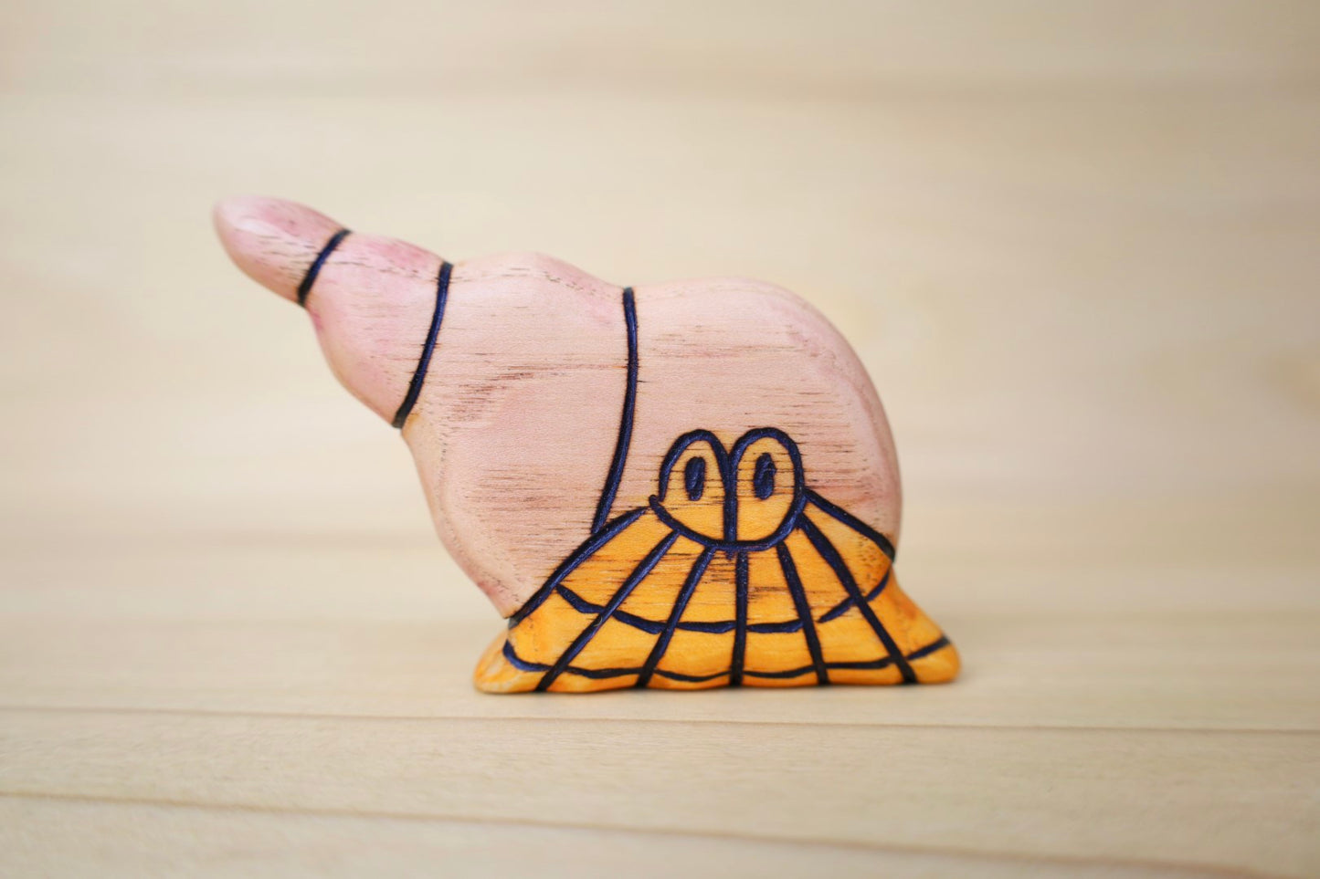 Wooden Hermit Crab Toy