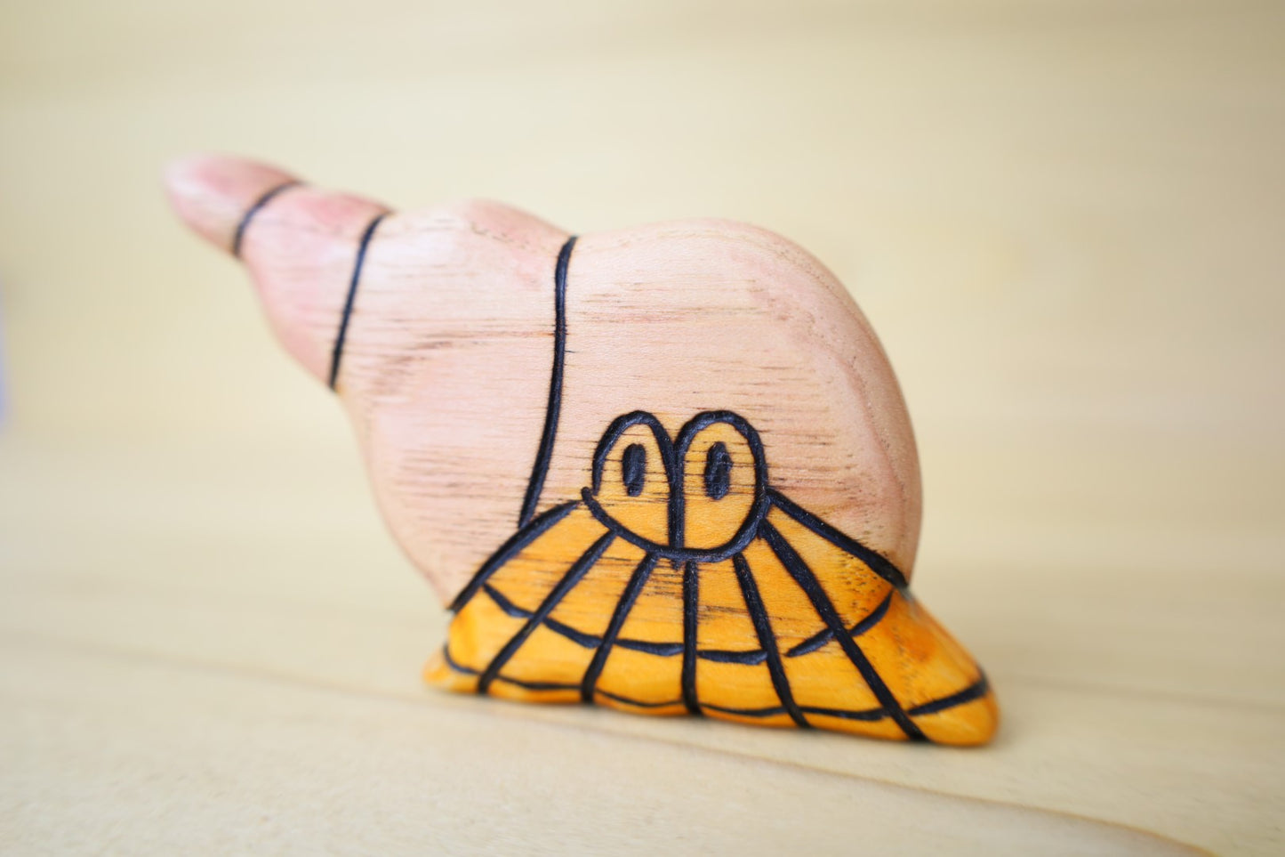 Wooden Hermit Crab Toy