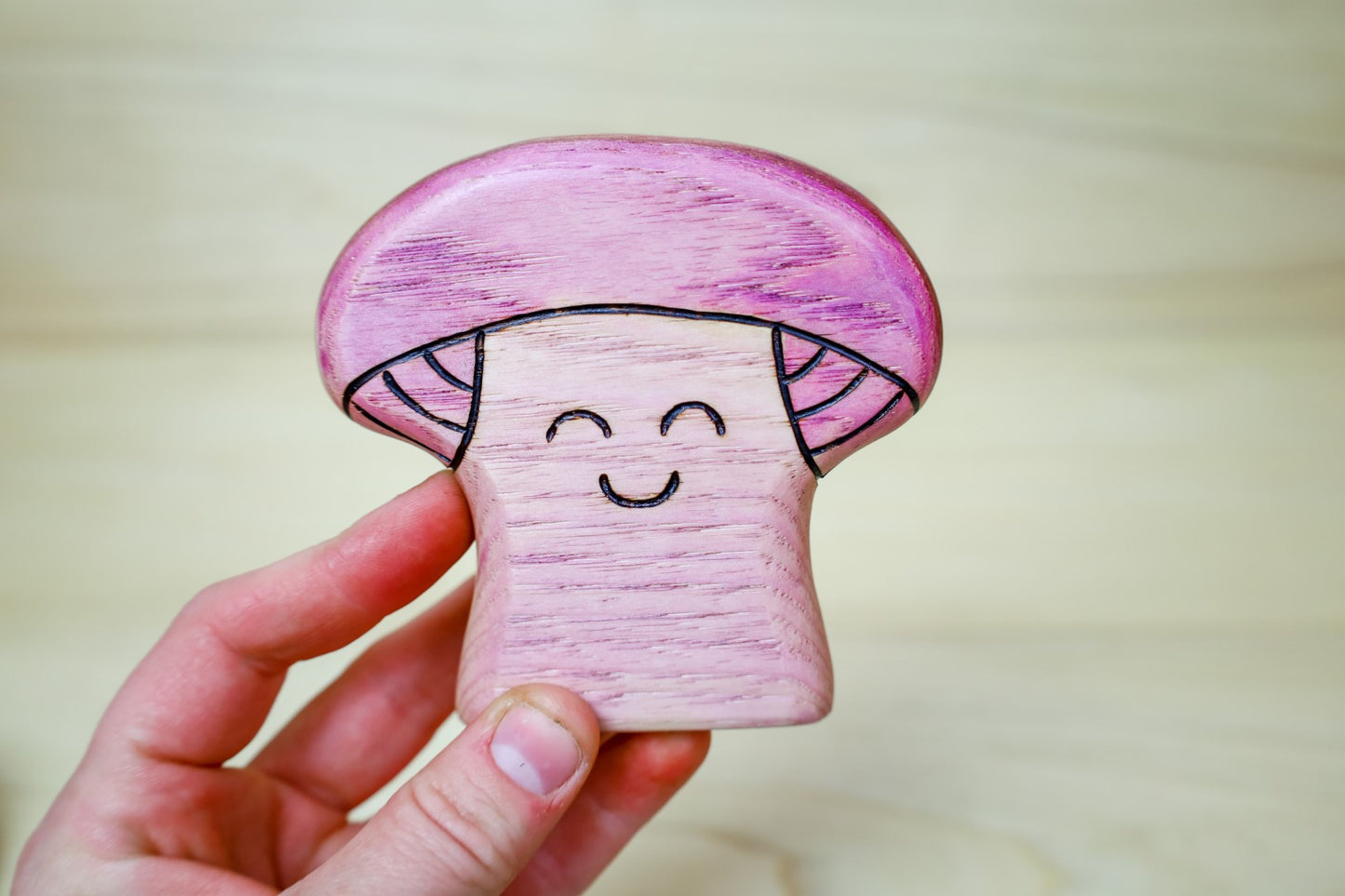 Wooden Mushroom Blewits Toy