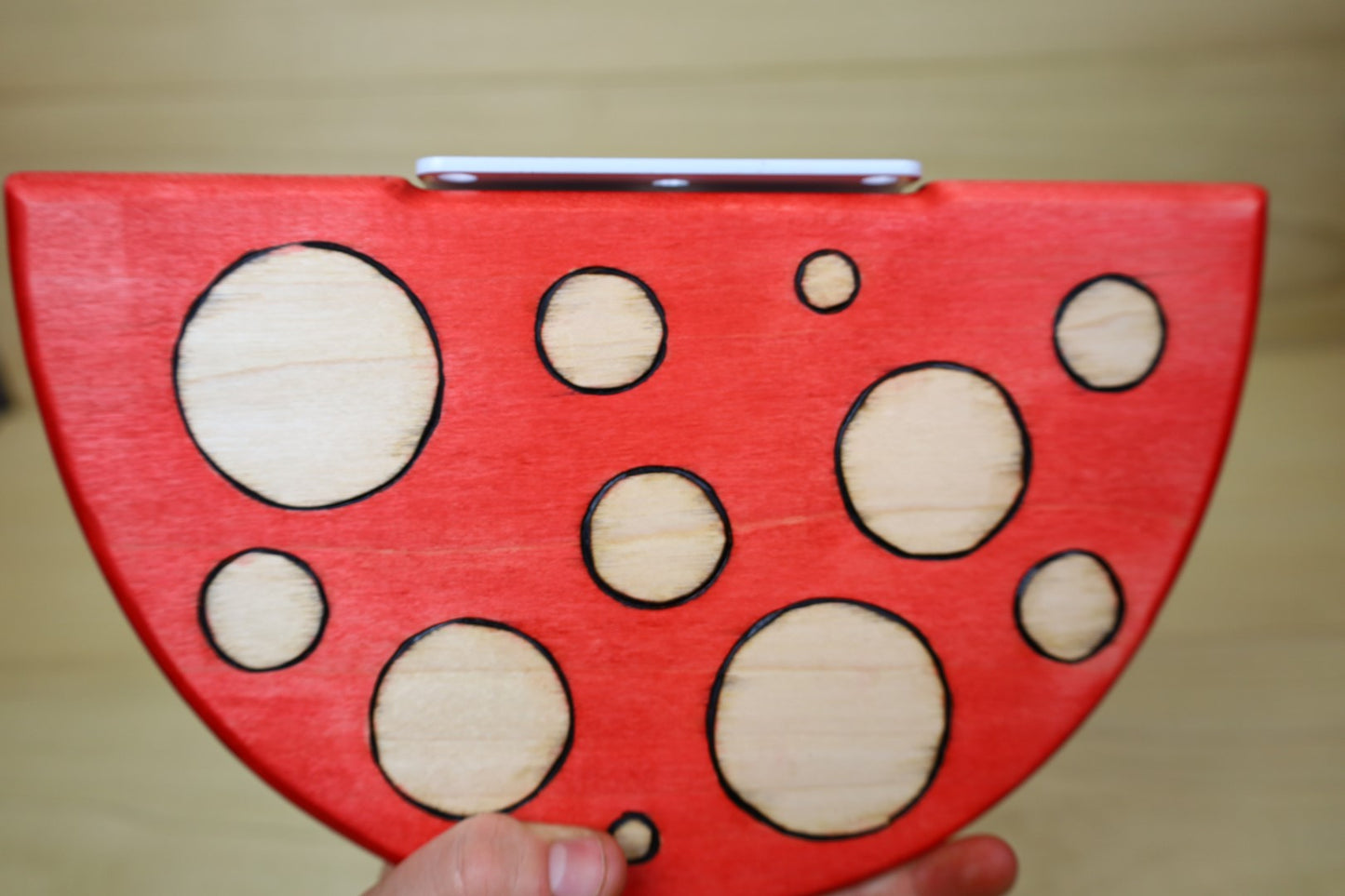 Mushroom Top Floating Wall Shelf