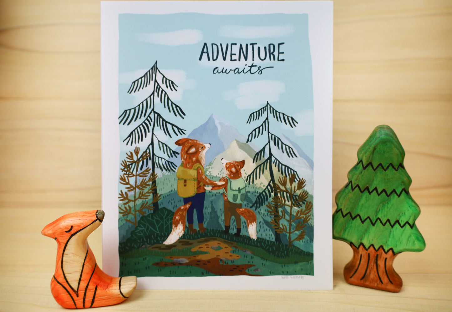 8x10 Adventure Awaits High Quality Art Print