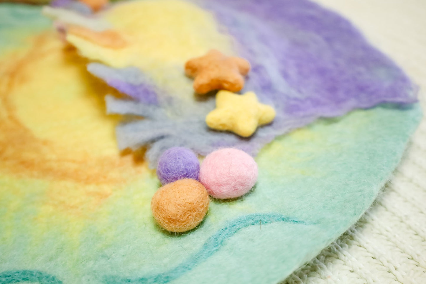 Felted Mermaid Cove Playmat