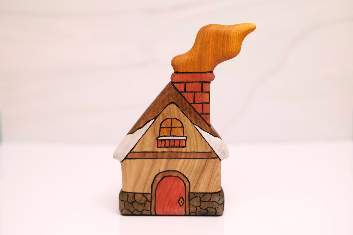 Wooden Large Winter Cozy Cottage Toy