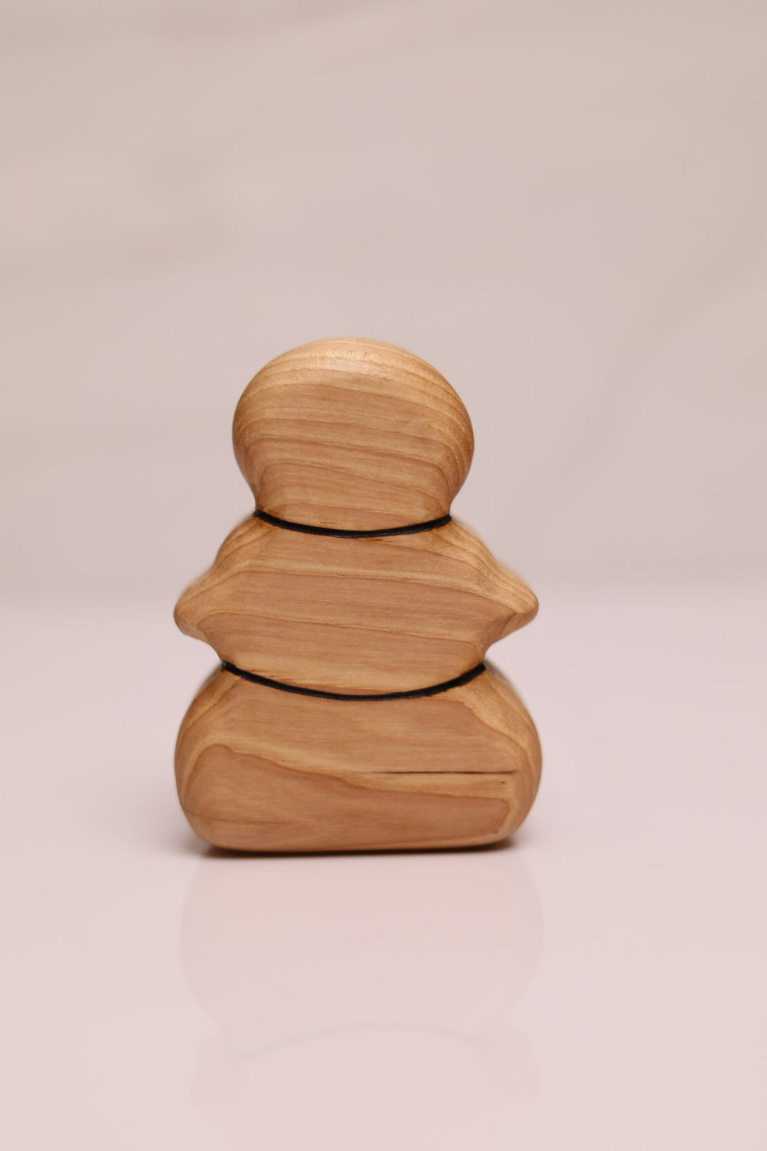 Chunky Wooden Snowman Toy