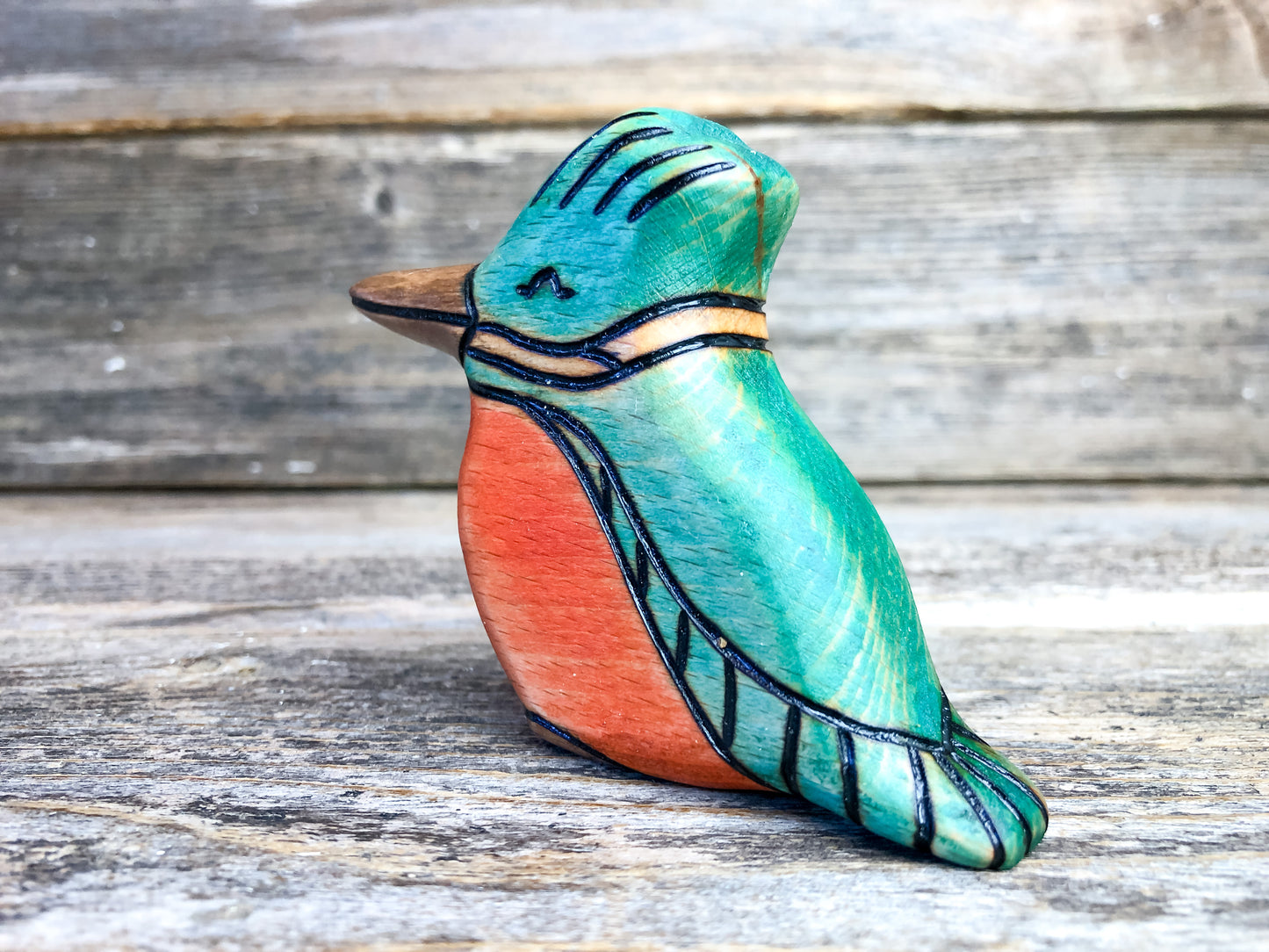 Wooden King Fisher Toy