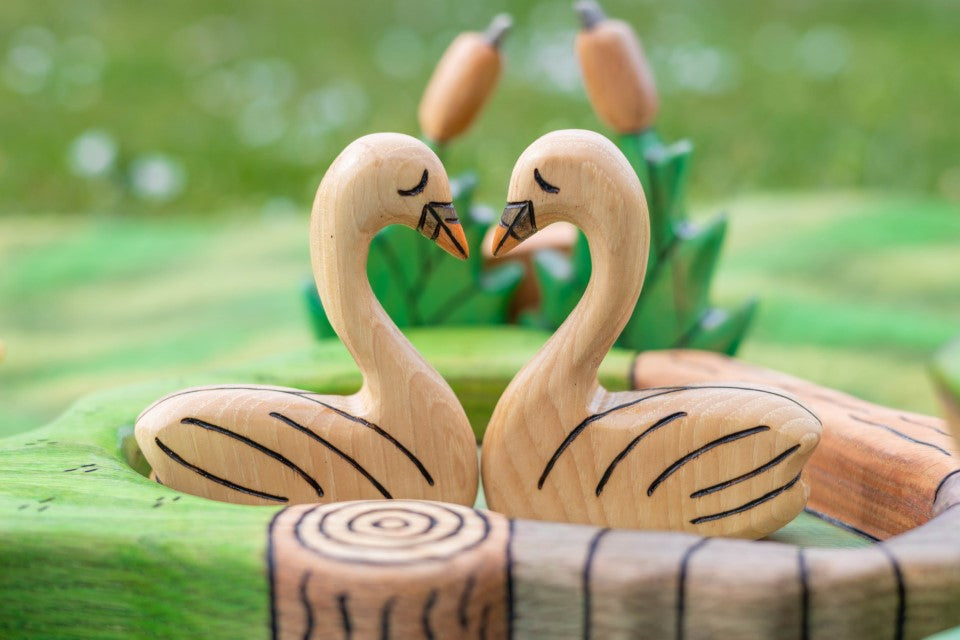 Wooden Swan Toy