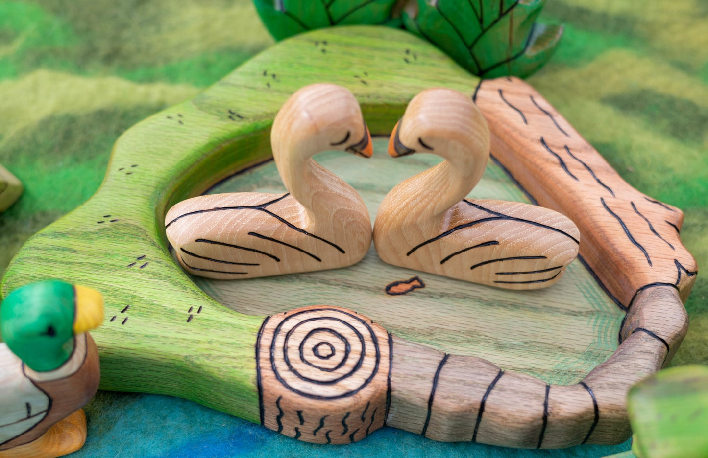 Wooden Pond Tray- Made From Red Oak