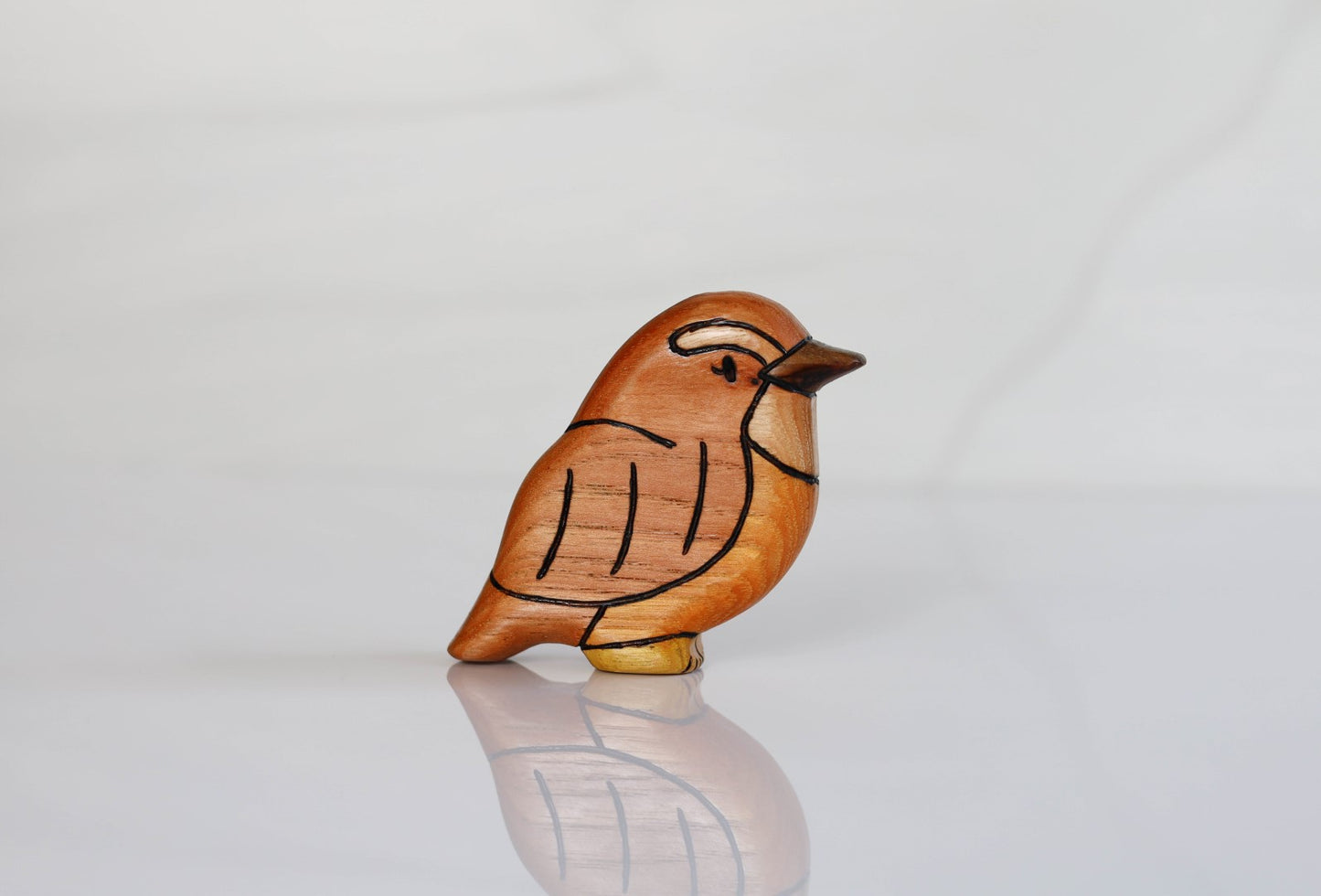 Wooden Wren Bird Toy