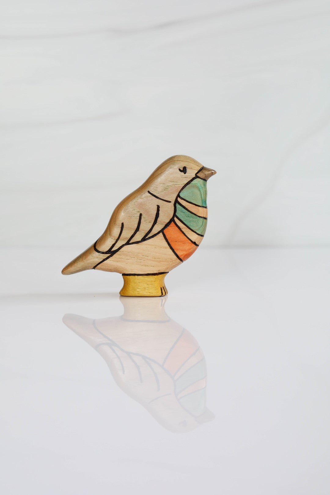 Wooden Nightingale Bird Toy