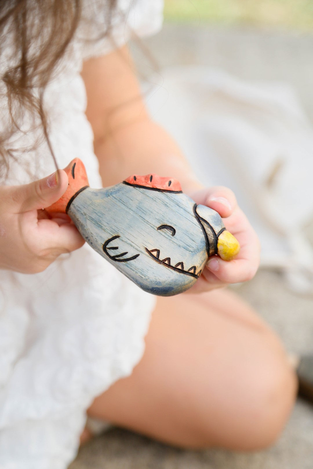 Wooden Angler Fish Toy