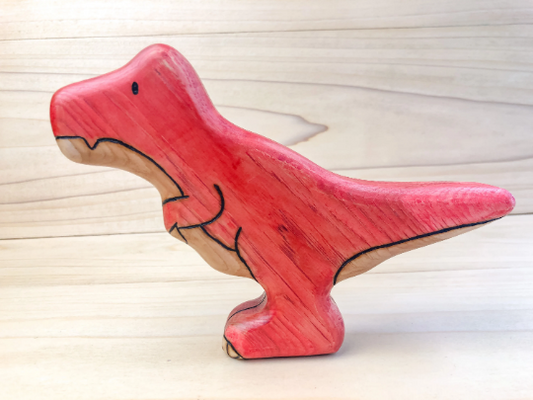 Large Wooden Tyrannosaurus Rex Toy