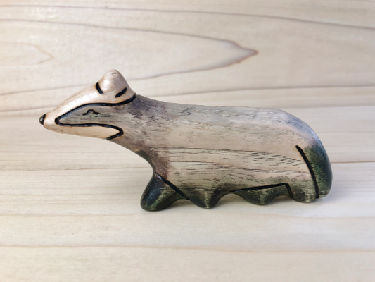 Wooden European Badger Toy