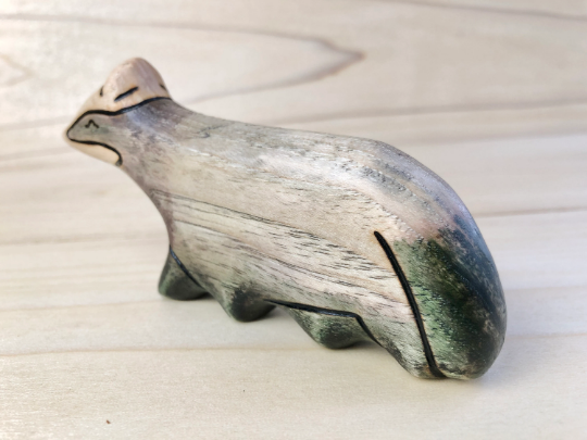 Wooden European Badger Toy