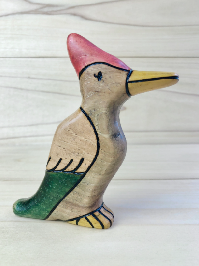 Wooden Woodpecker Toy