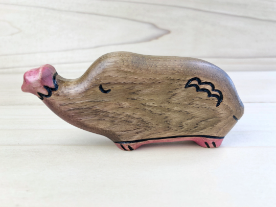 Wooden Star Nosed Mole Toy