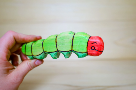 Wooden Caterpillar Toy